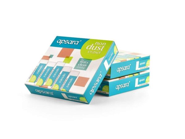 Apsara non dust eraser pack of 20 for clean erasing