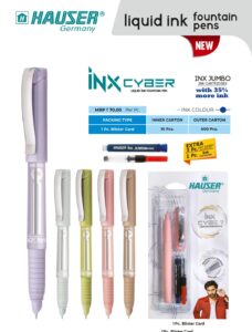 Hauser INX Cyber Liquid Ink Fountain Pens - 10